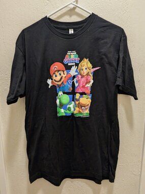 Super Mario Bros Galaxy Movie T-shirt LARGE